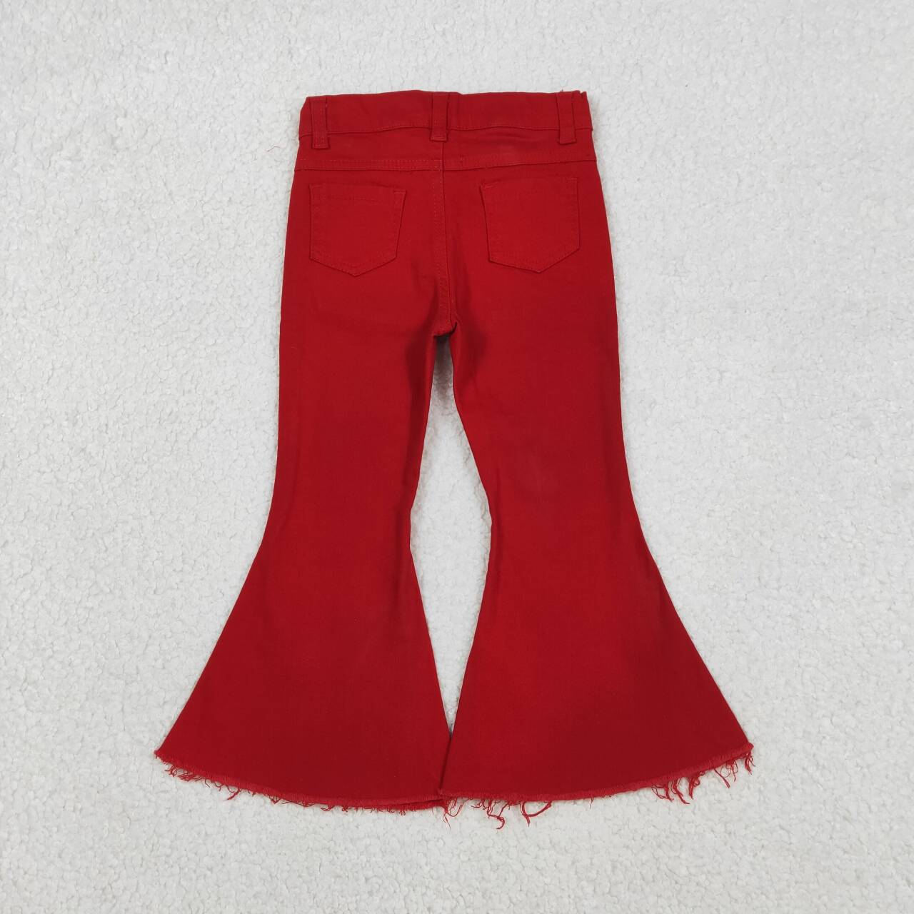 Red jeans Flare Pants P0083
