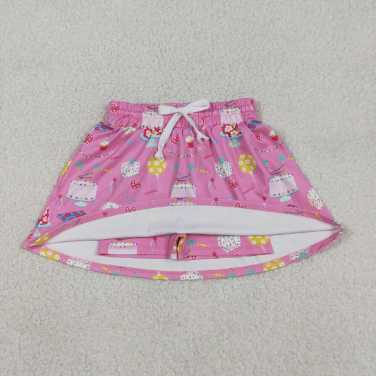 Athleticpink cake balloons girl shorts GLK0170