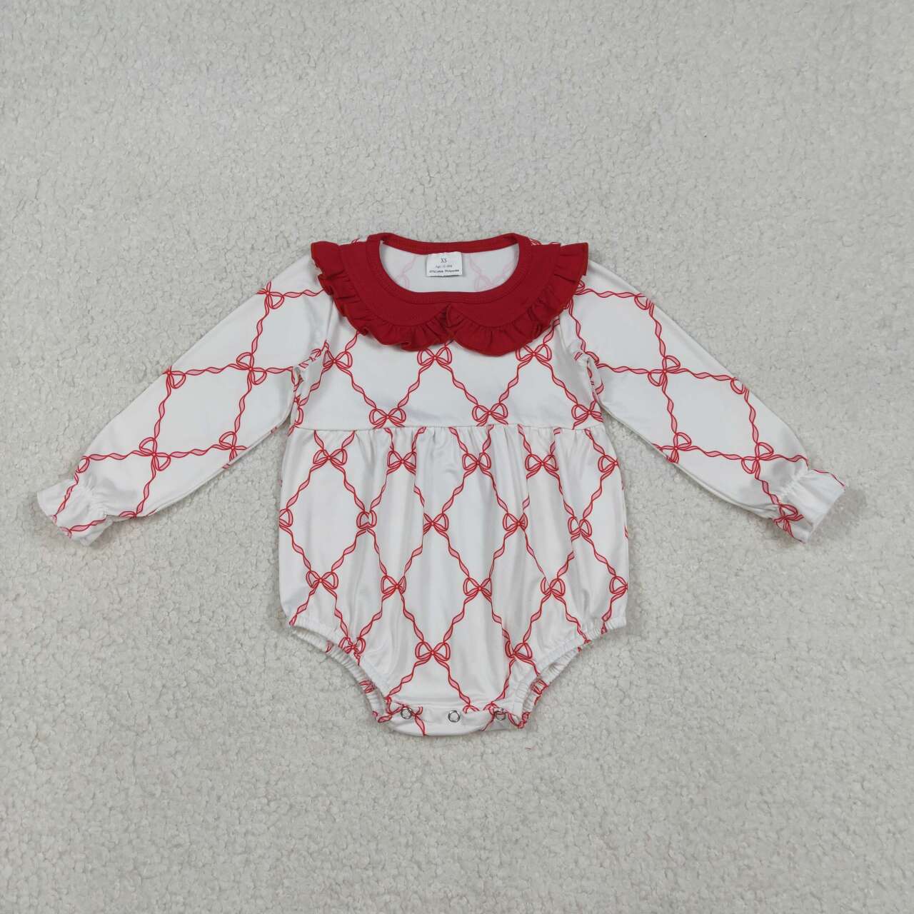 Red Bow baby Romper LR2725