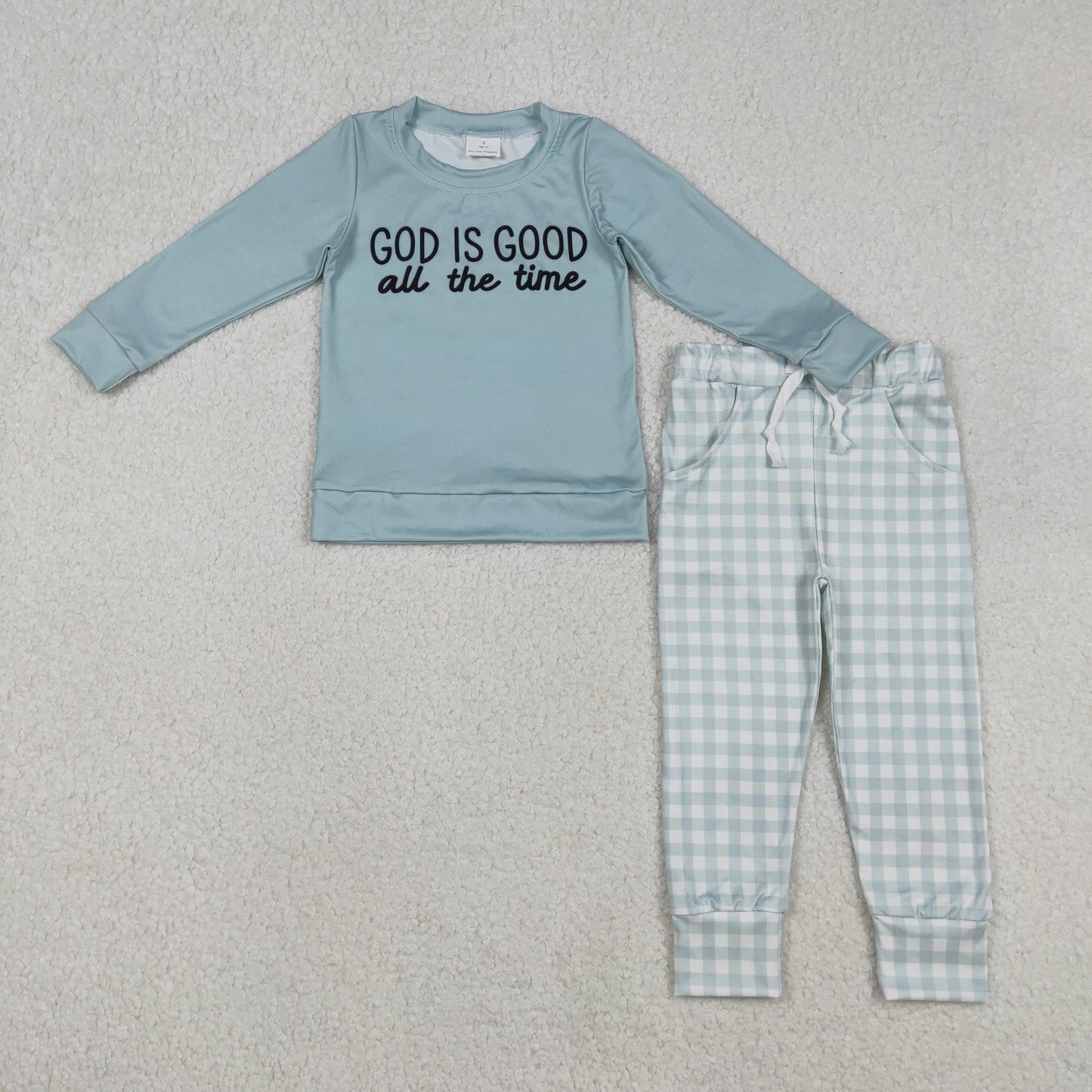 Blue GOD IS GOOD ALL the time Boy Set BLP1345