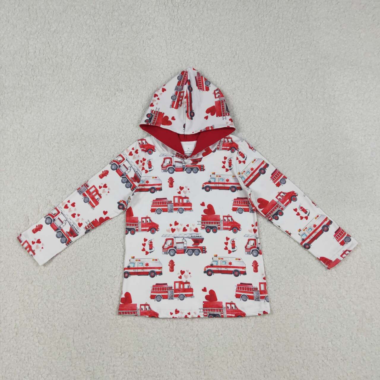 Valentine's Day Love Ambulance print hoodies BT1512