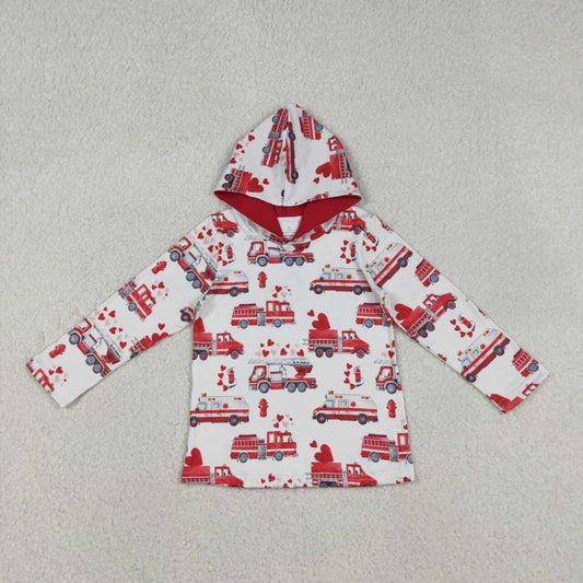 Valentine's Day Love Ambulance print hoodies BT1512