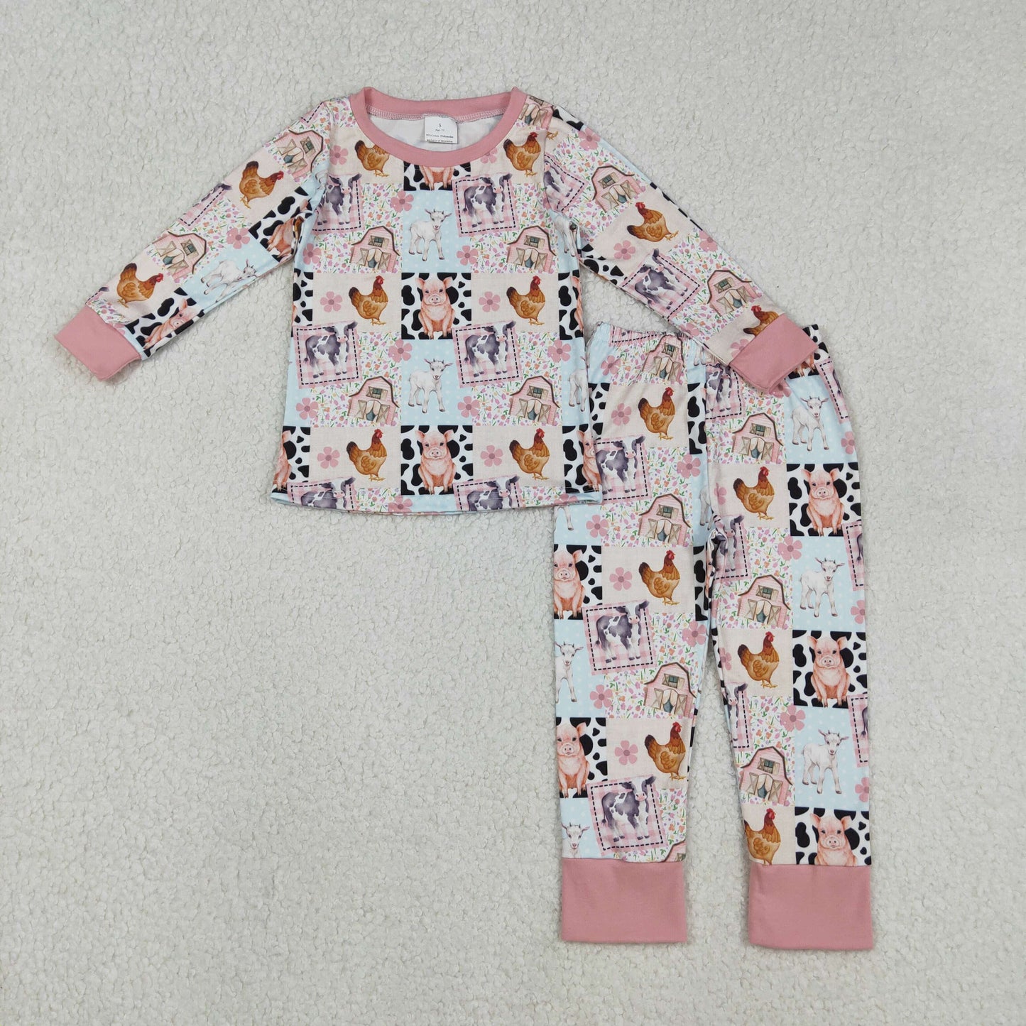 Farm Animal Long-Sleeved Pajamas GLP2805