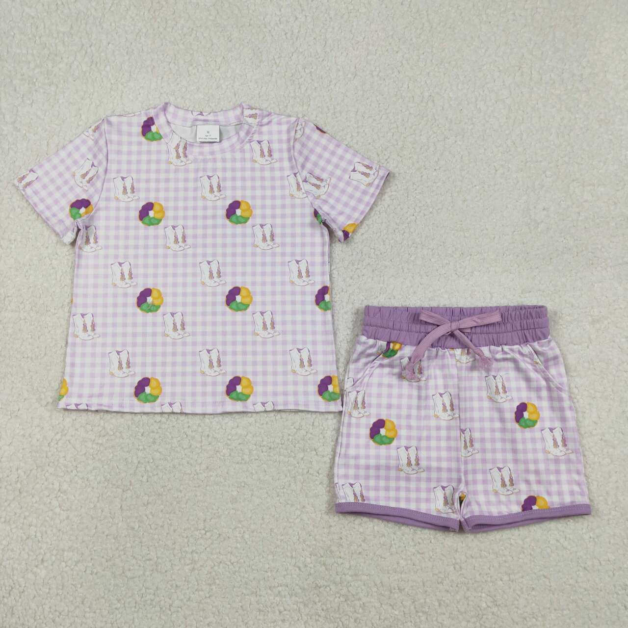 Mardi Gras Short Sleeve Set GSSO2740