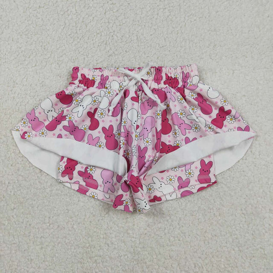 Athletic Easter Bunny girl shorts SS0714