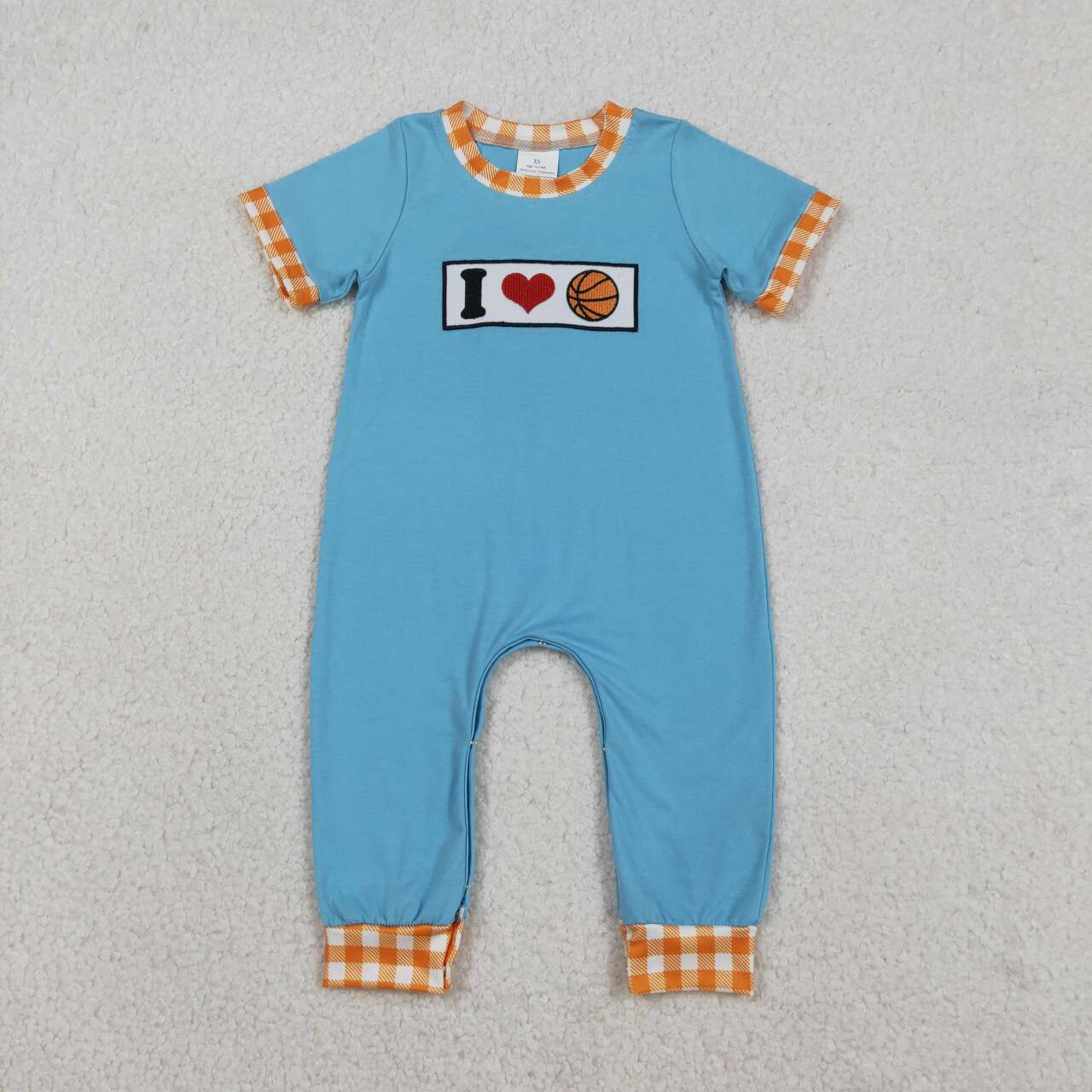 Basketball embroidery baby Romper SR3366