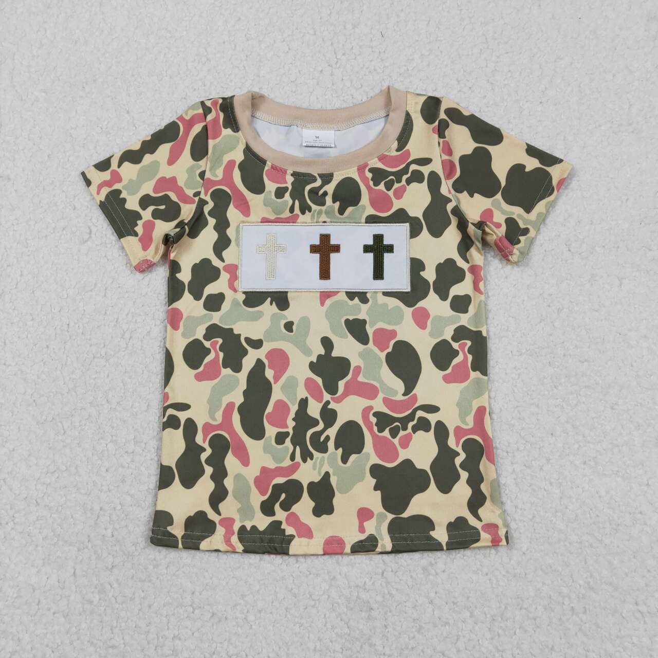 Easter embroidered cross top Shirt