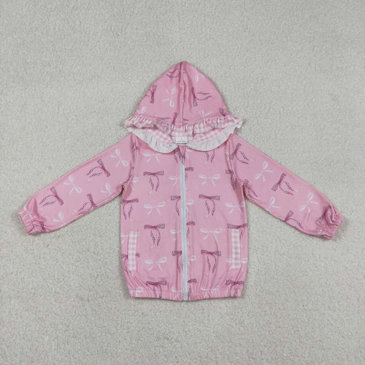 Pink Bow With Zipper Jacket GT1217