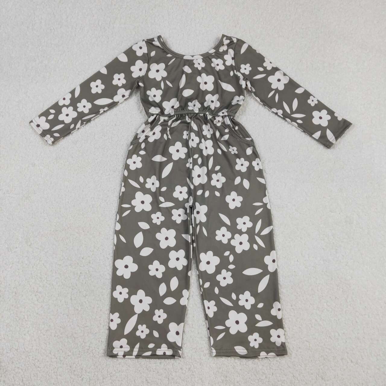 floral  Long sleeve Jumpsuit LR2828