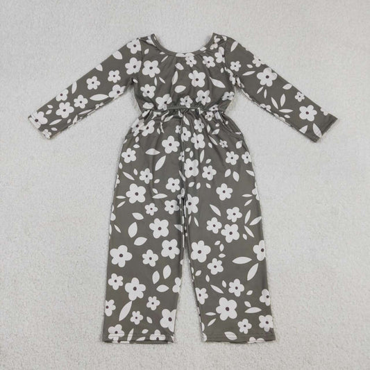 floral  Long sleeve Jumpsuit LR2828