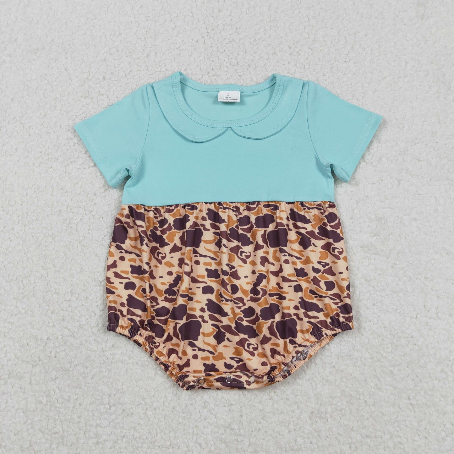 Blue Short Sleeve baby Romper SR3277