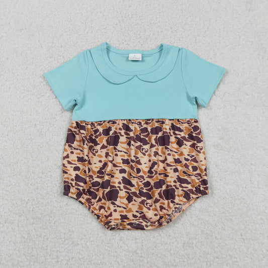 Blue Short Sleeve baby Romper SR3277