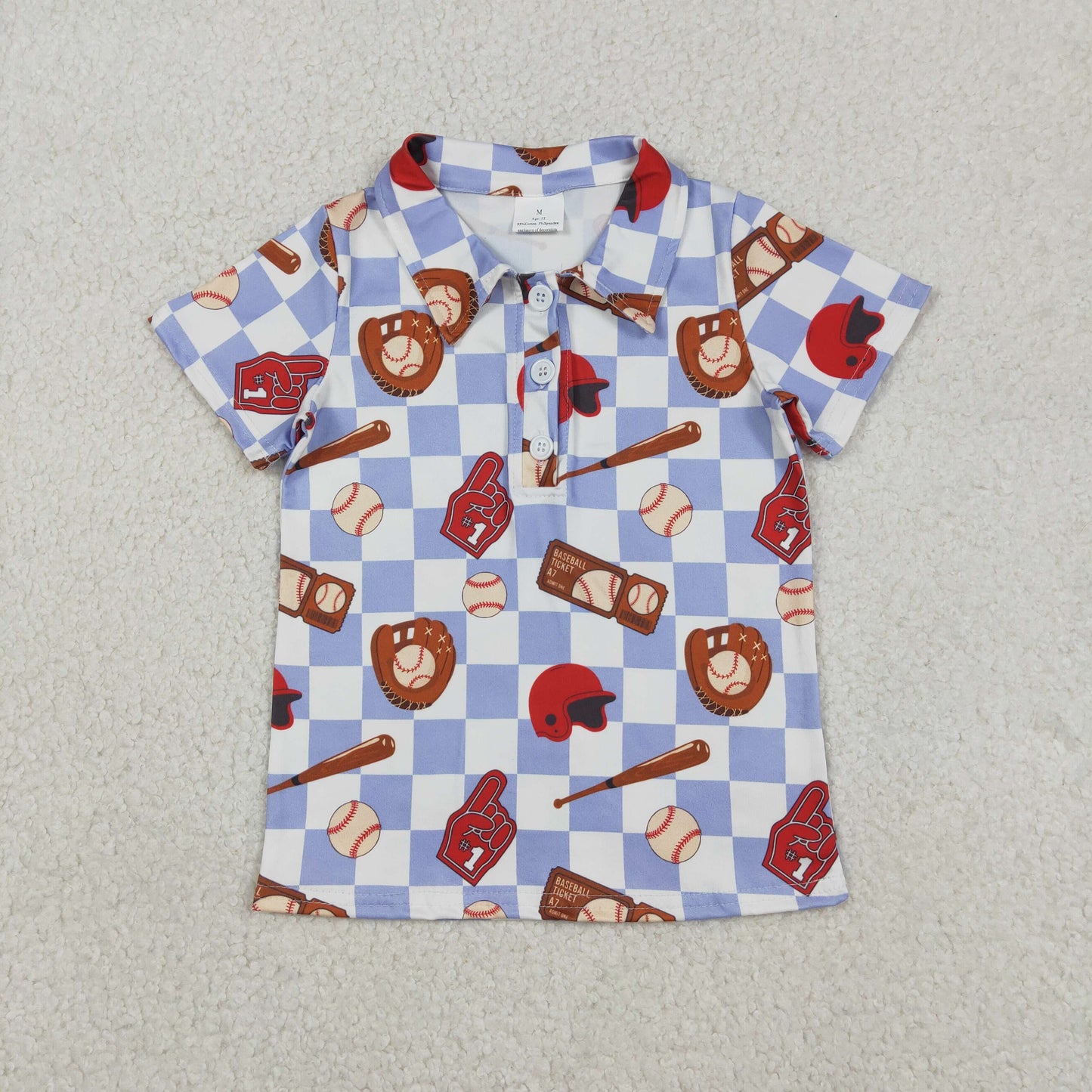 baseball Button Top BT1577