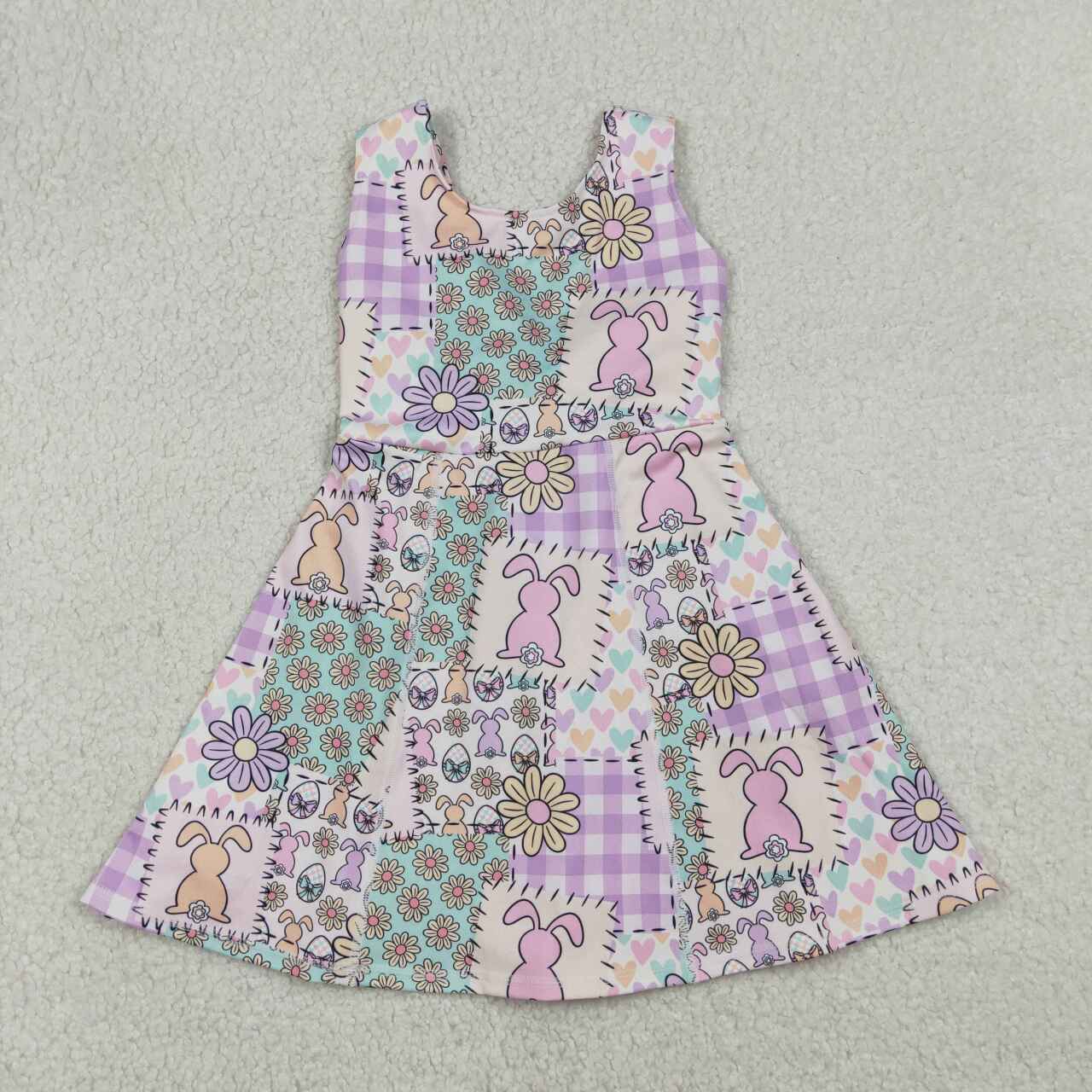 Easter Bunny Athletic Girls Dress GSD3051