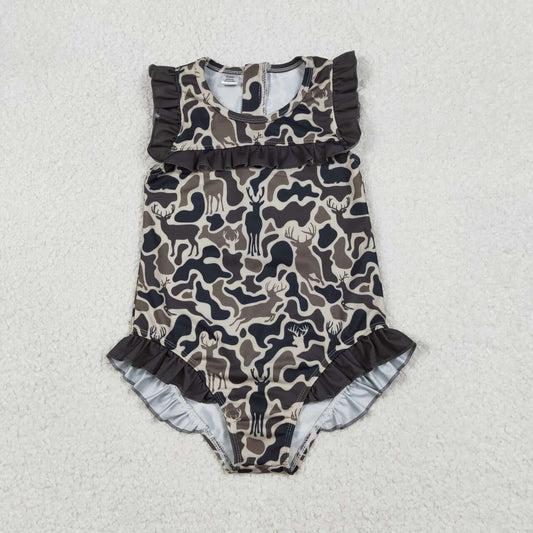 Camo print girl Swimsuit SO597