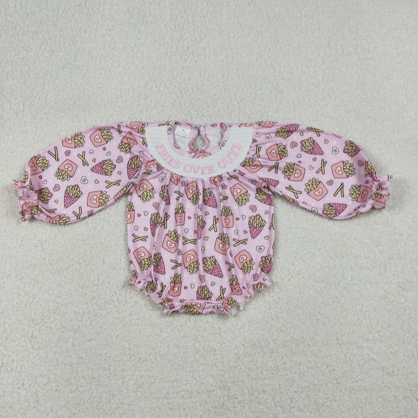 Valentine's Day Smock heart baby romper LR2768