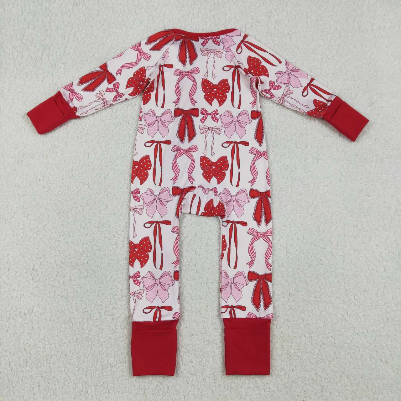 Bow Print baby Romper LR2780
