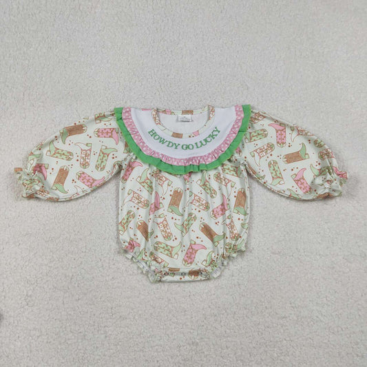 western Go lucky baby romper LR2840