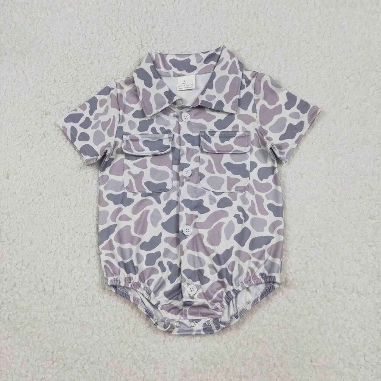 Grey Camo baby Romper SR3654