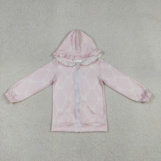 Pink Bow With Zipper Jacket GT1246