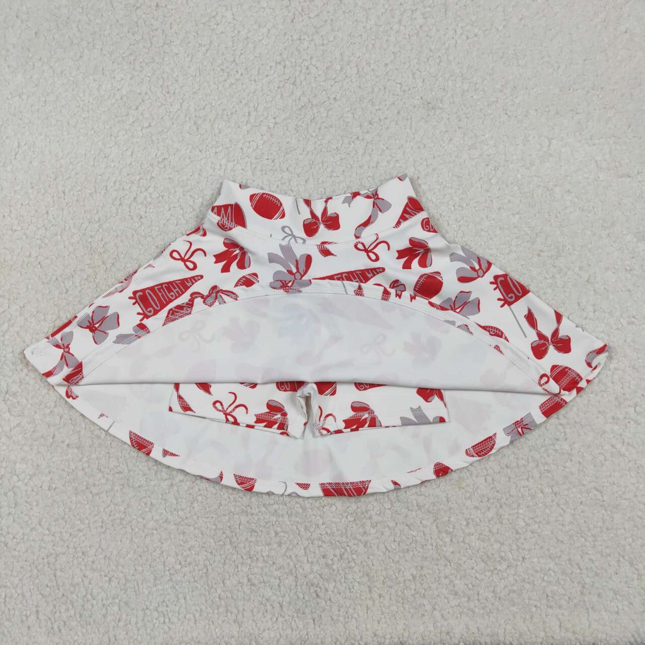 Football Red Athletic Girls Skort GLK0141