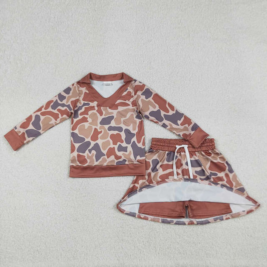 Camo girls skort set GLD1476