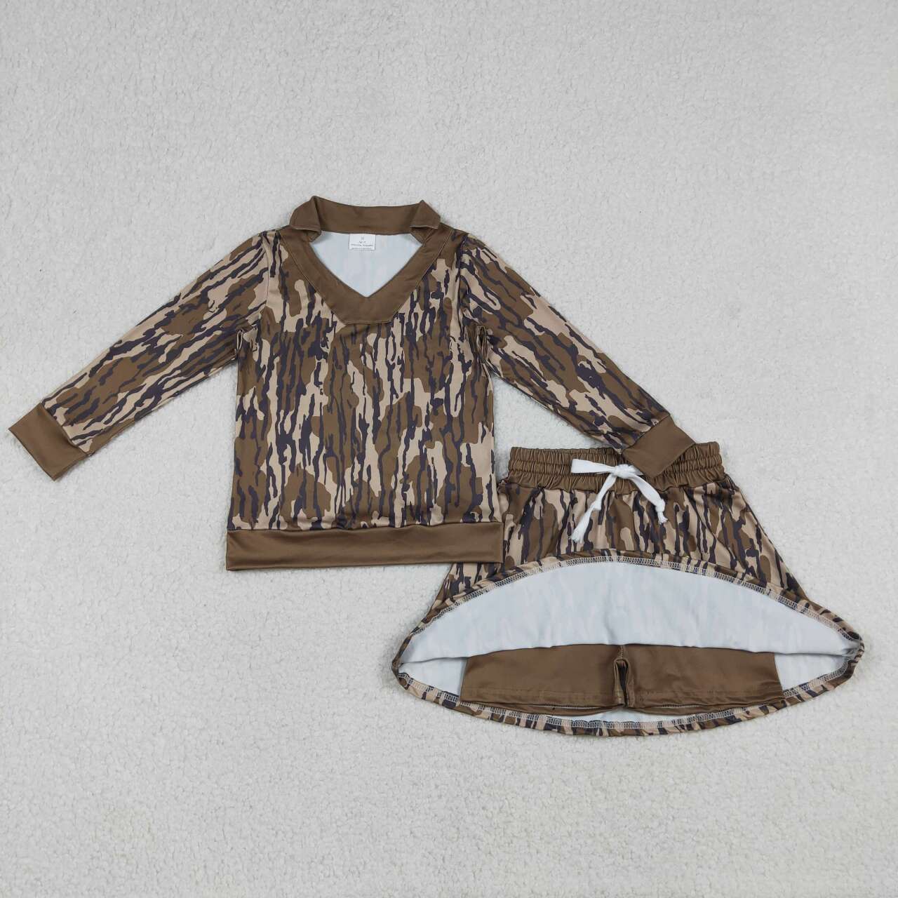 Camo girls skort set GLD1478