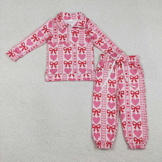 Valentine's Day Pink Heart Girls Set GLP3236