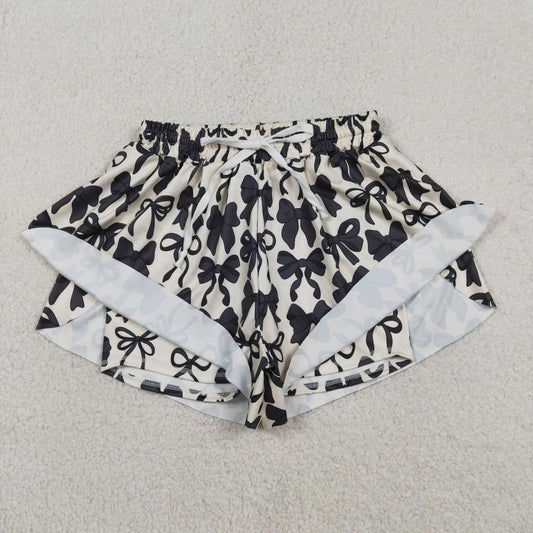 Adult Women Black Bow Short SS0765