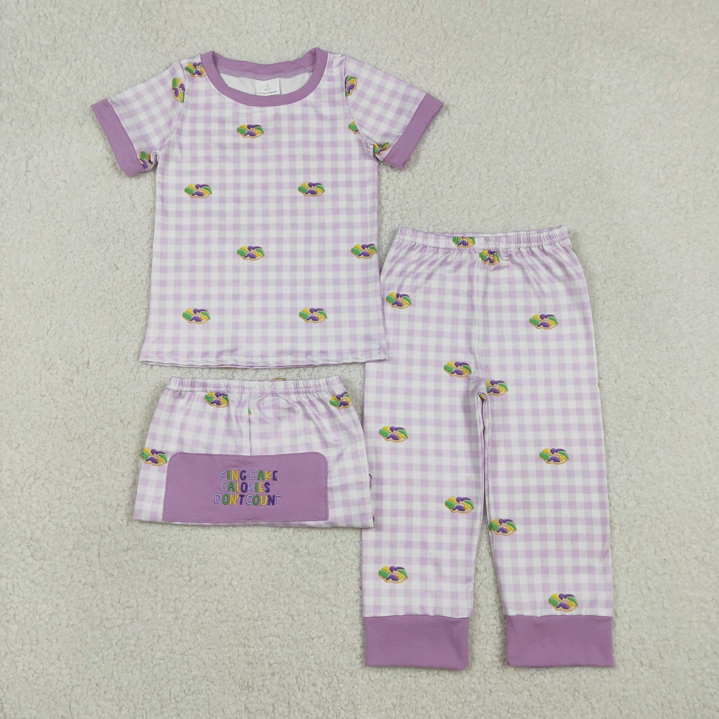 Mardi Gras Donut short-sleeved pajamas BSPO0630