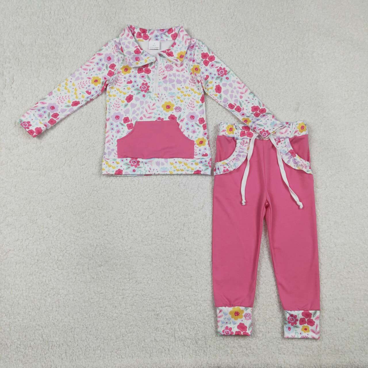 flower Bow leggings Pants Girls Set GLP3277