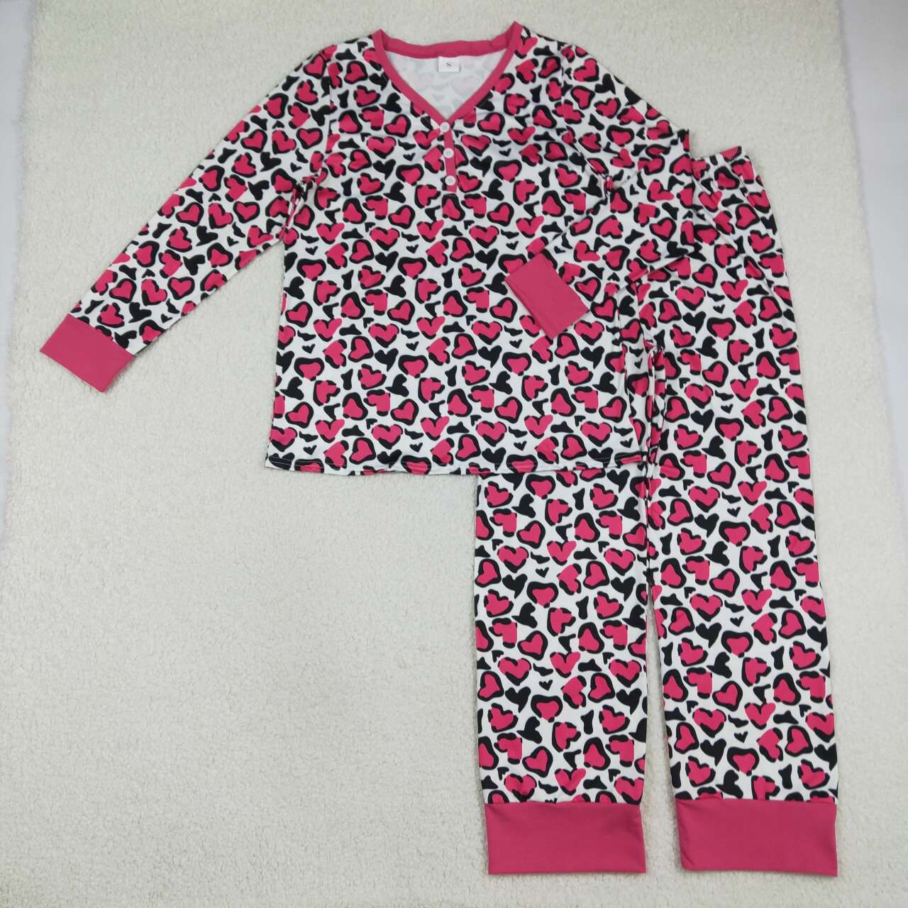 Adult Leopard Long Sleeve pajamas GLP2826
