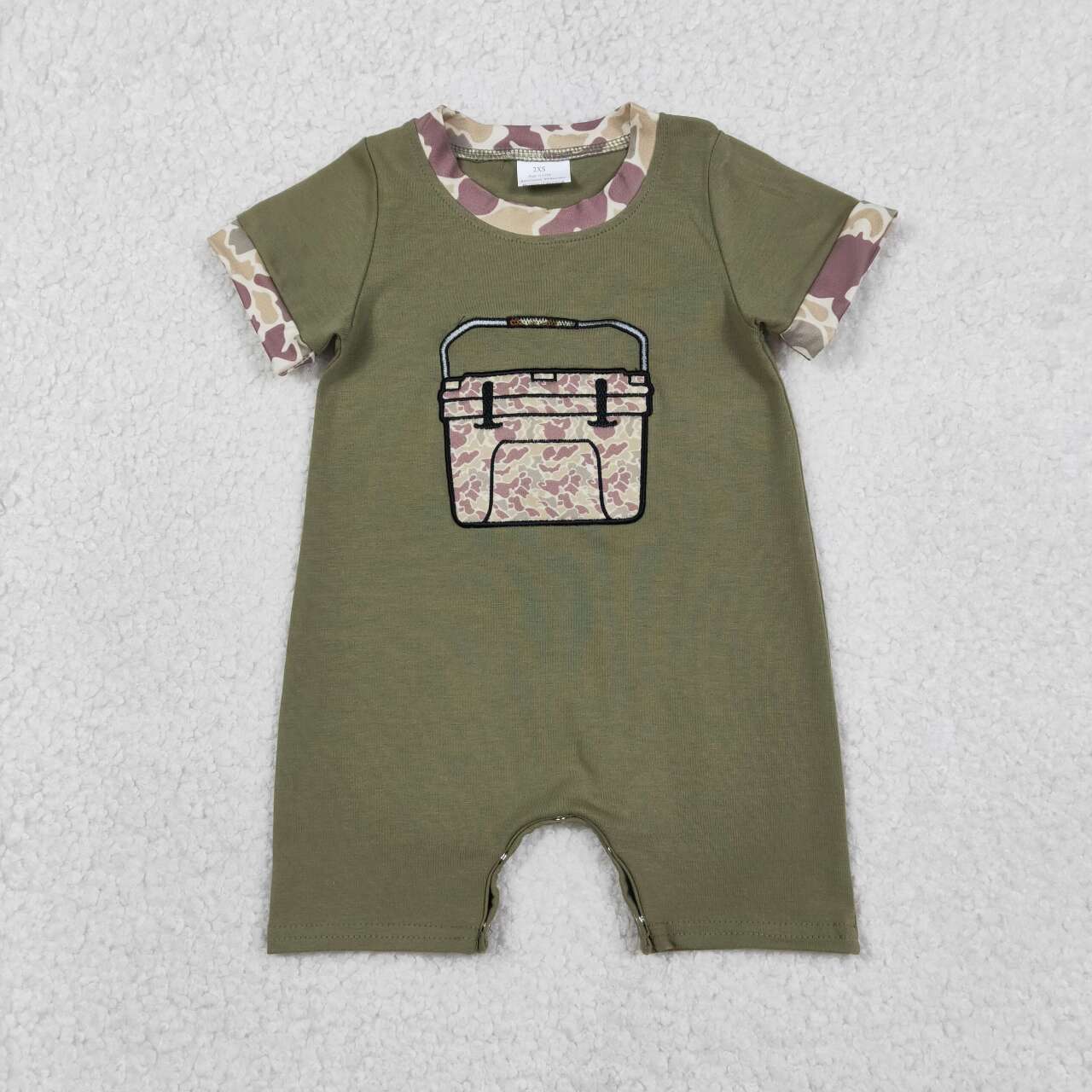 Camo embroidered baby Romper SR3761