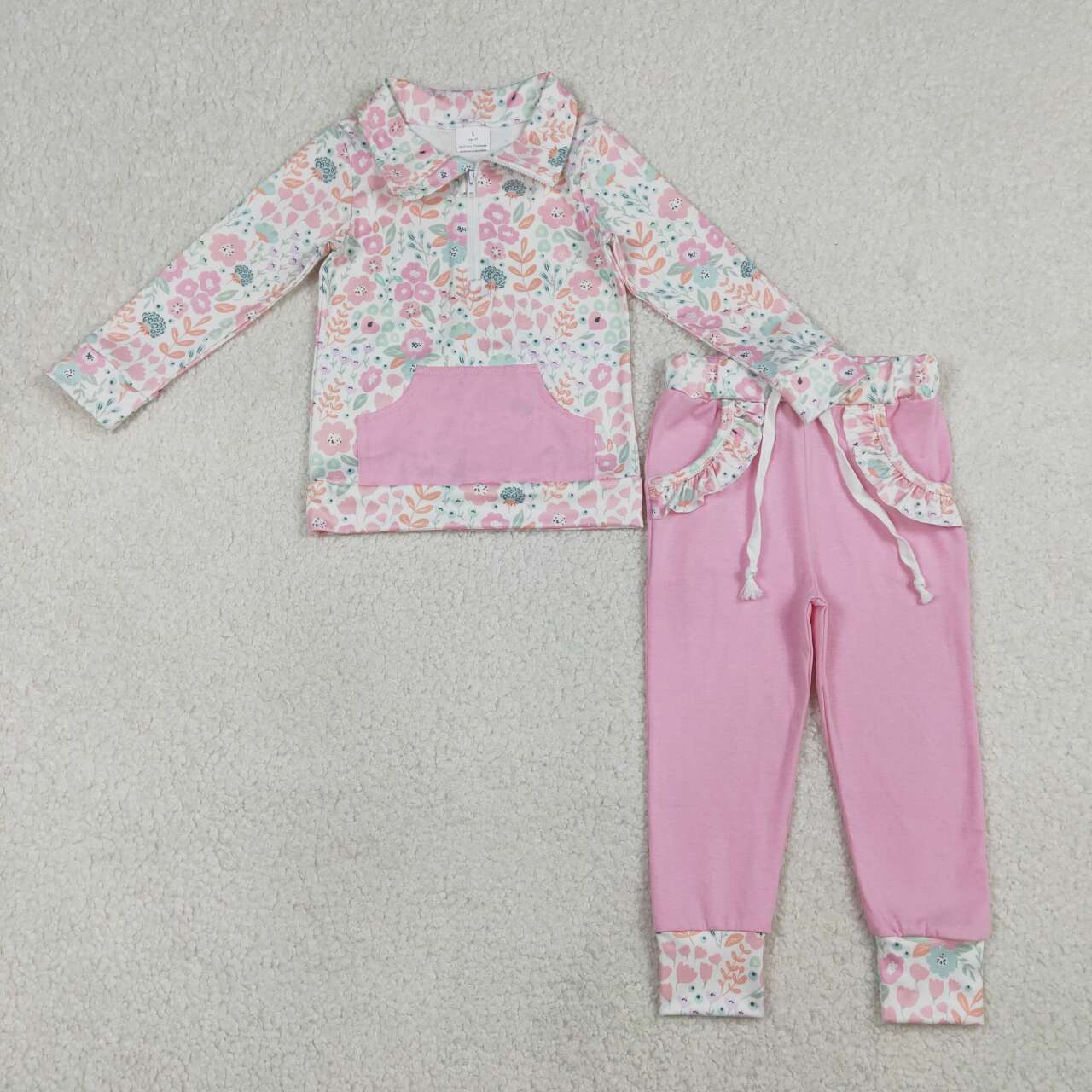 flower Print Long sleeve Girls Set GLP3279