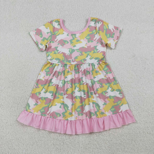 Easter Bunny Camo Short sleeve Dress GSD3286