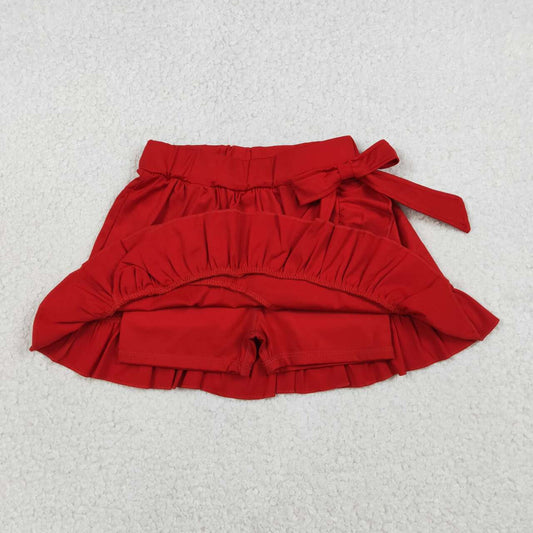 Athletic Red Girls Skort GLK0215