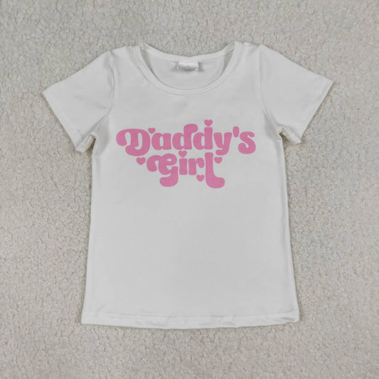 Pink Daddy's Girls print short sleeve Shirt GT1566