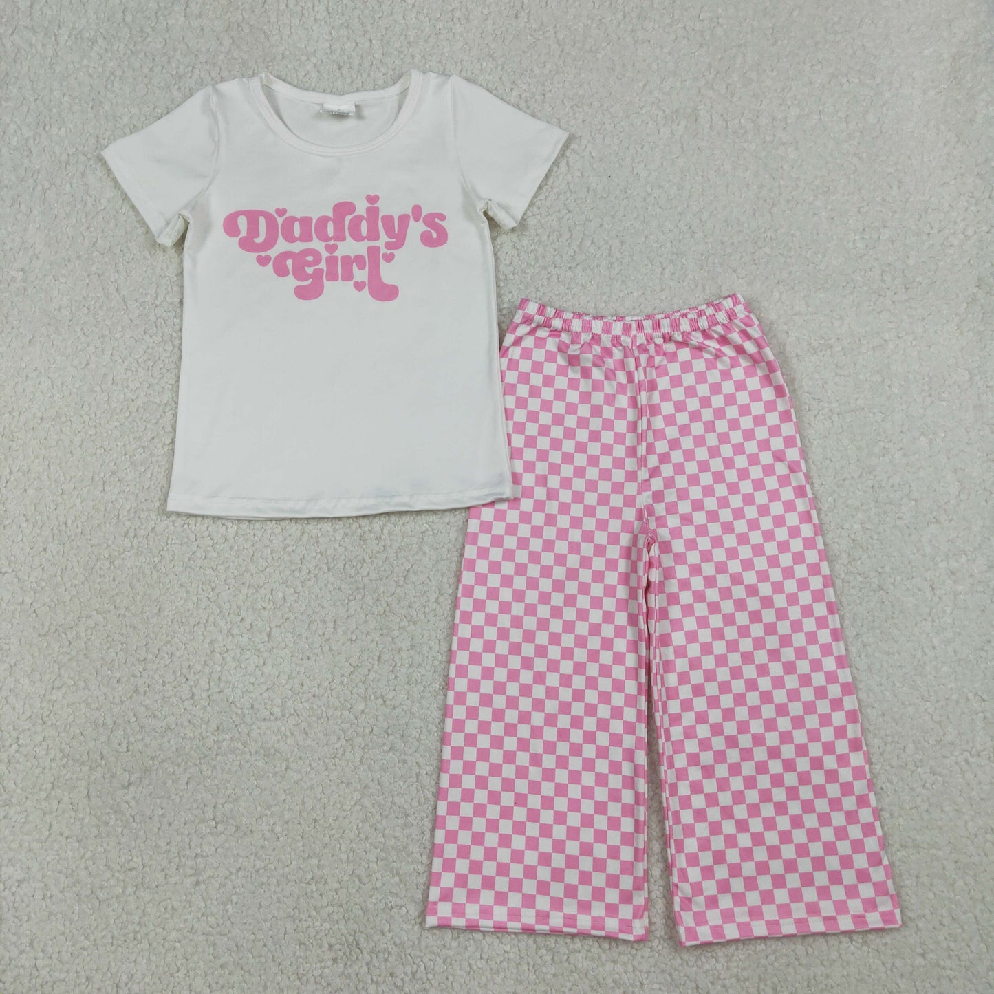 Pink Daddy's Girls Pants Girls Set  GT1566