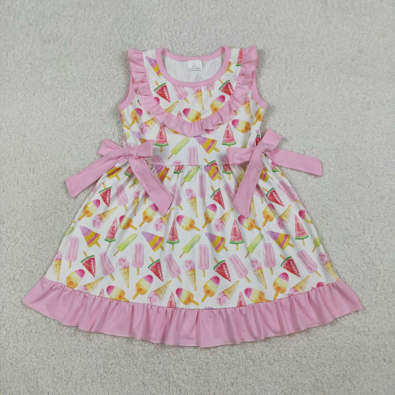 ice cream Short sleeve Girls Dress GSD3479