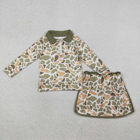 Camo girls skort set GLD1545