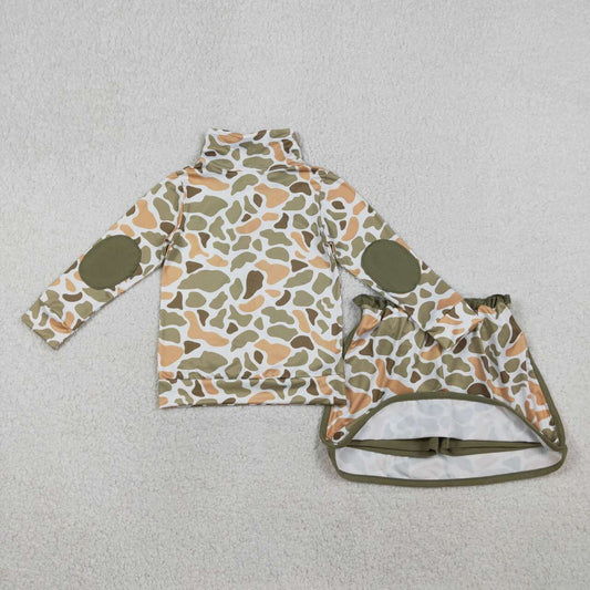 Camo girls skort set GLD1545