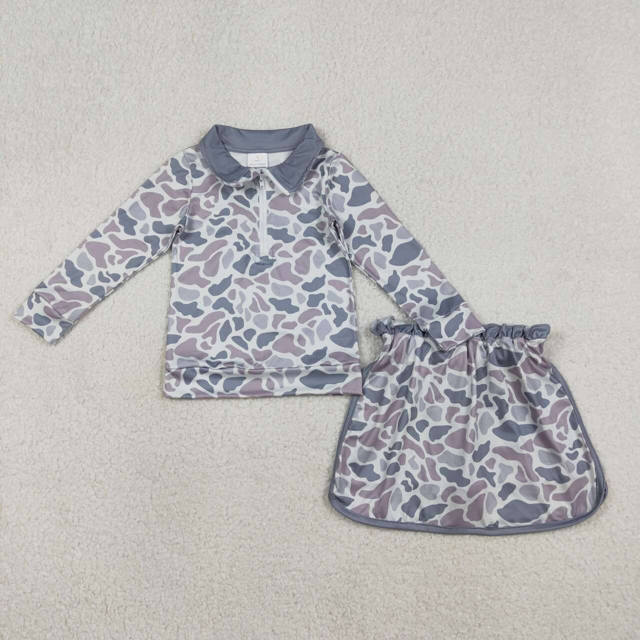 Grey Camo girls skort set GLD1548