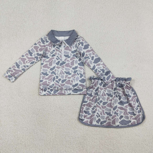 Grey Camo girls skort set GLD1548