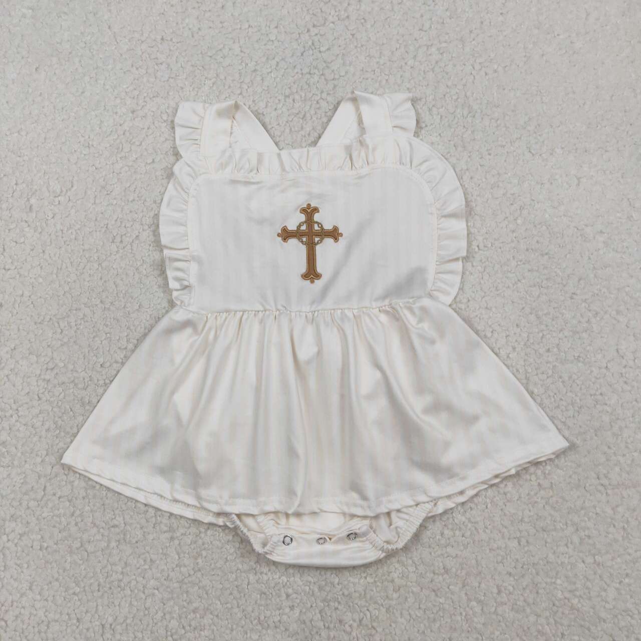Cross embroidered Baby Romper SR3306