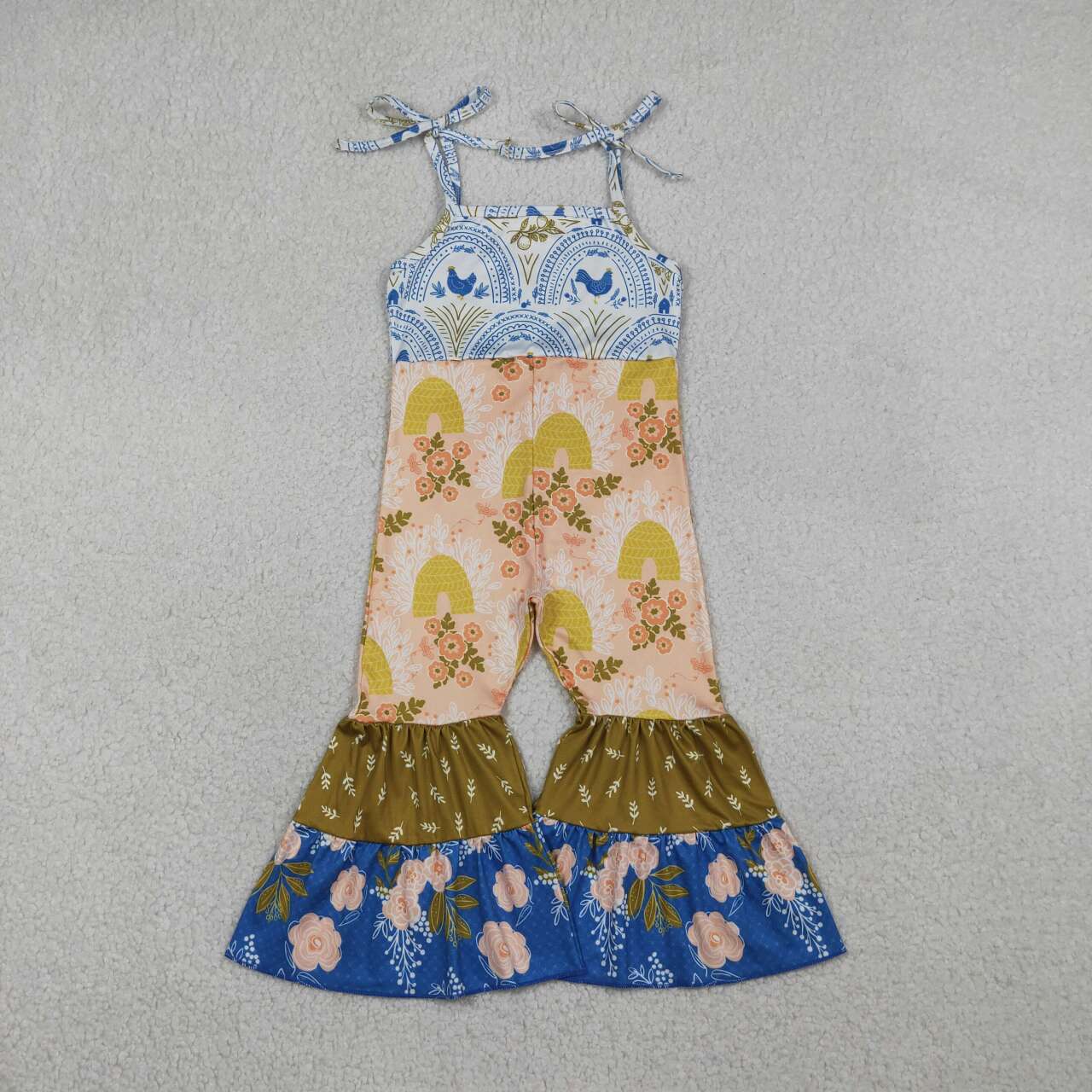 flower tier Girls Jumpsuit SR3582