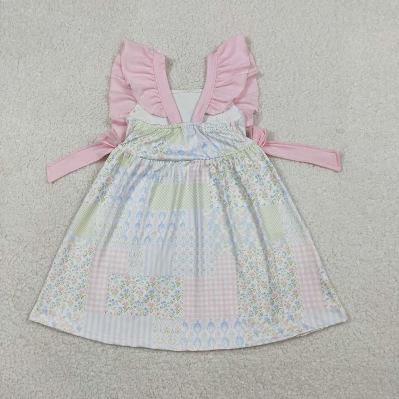 flower Short Sleeve Girls Dress GSD3249