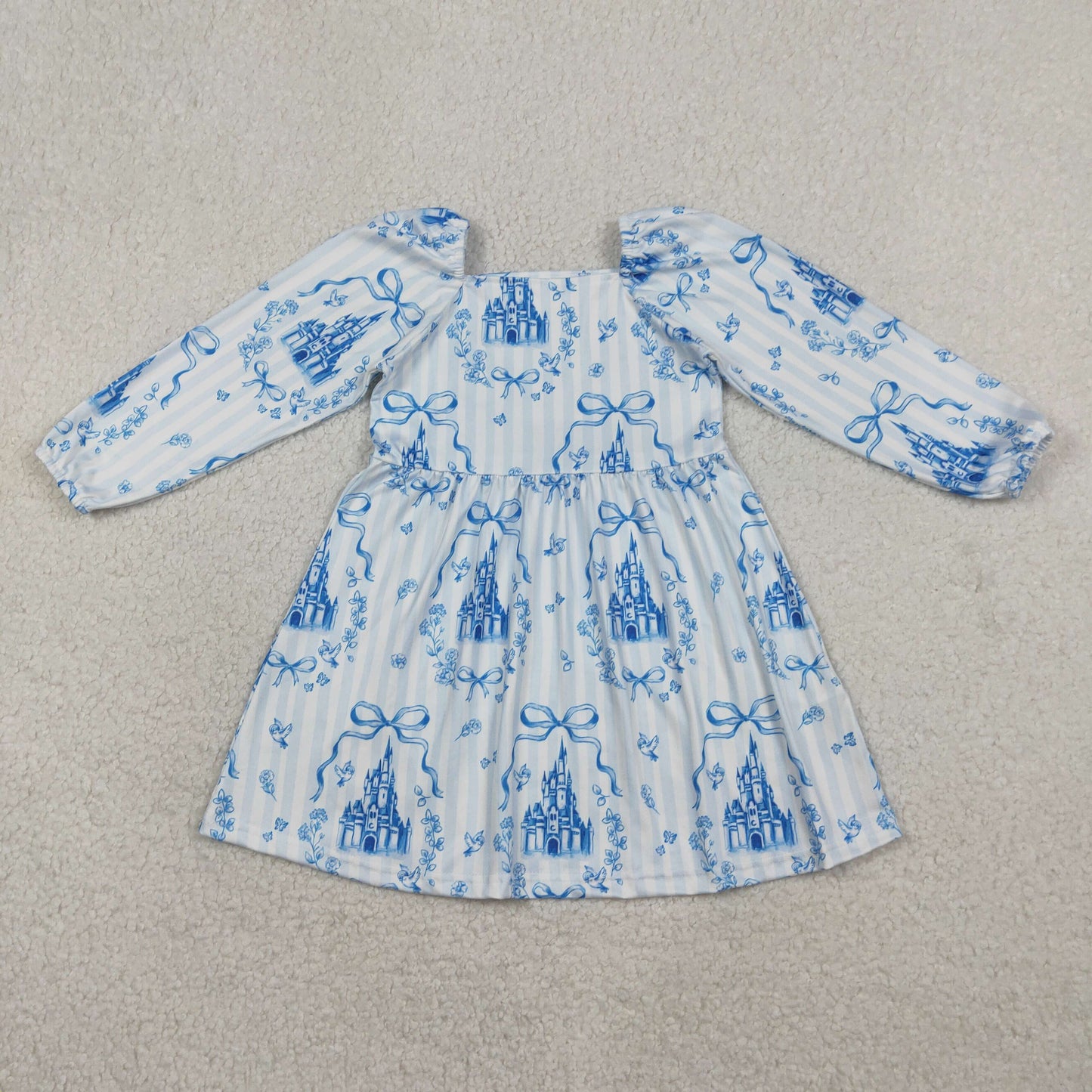 castle Long Sleeve Girls Dress GLD1567