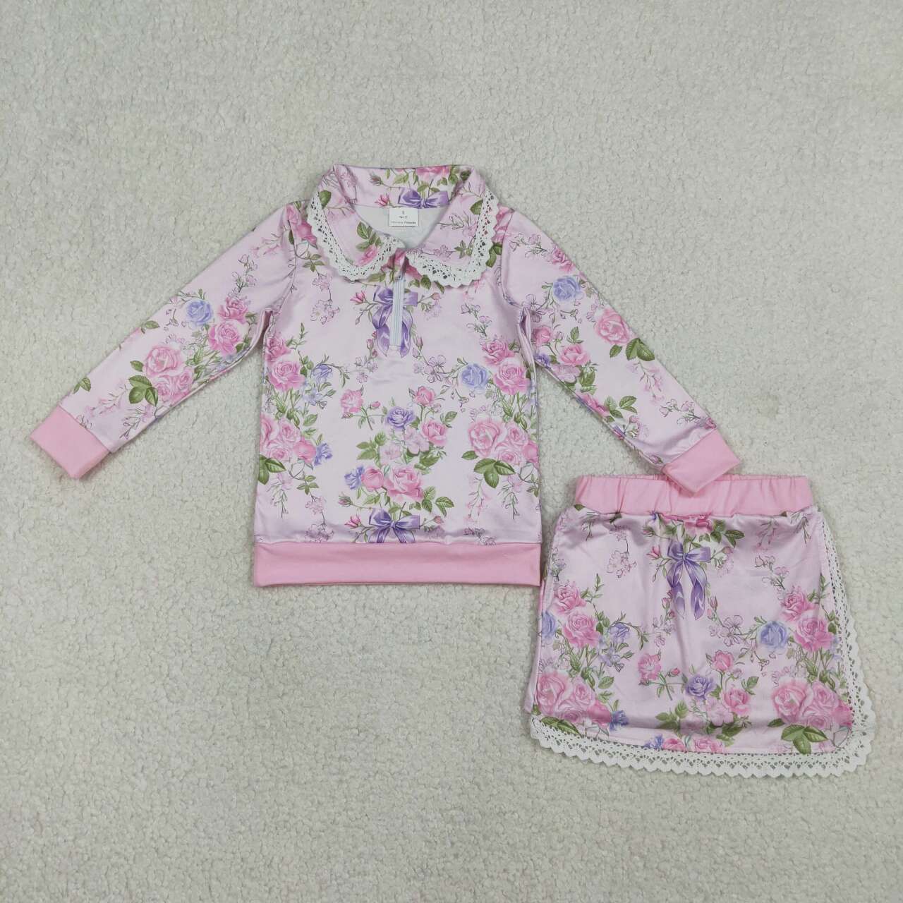 flower girls skort set GLD1572