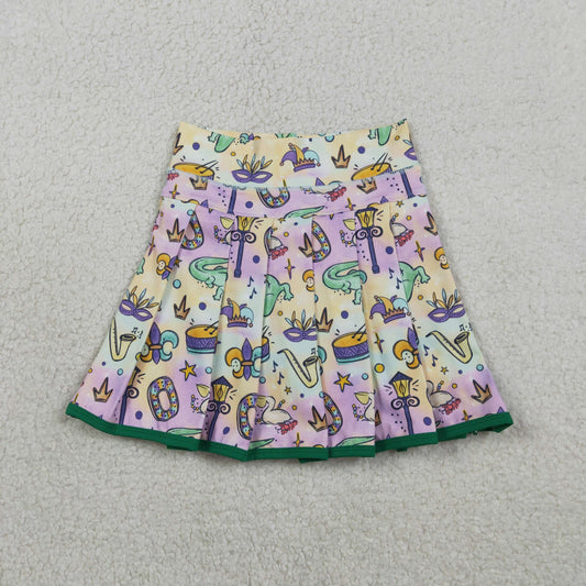 Athletic mardi gras Girls Skort GLK0163