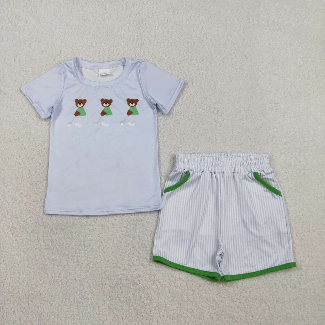 Boys embroidered Golf short-sleeve Boy Set  BSSO1757